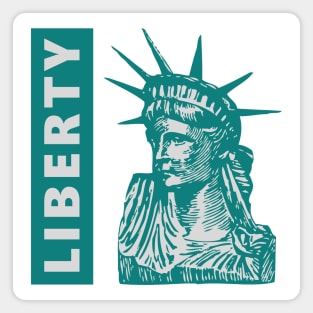 Statue of Liberty Green Magnet